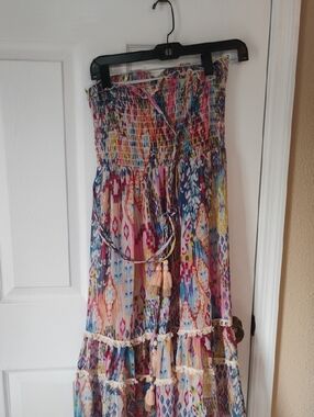 Free Destinations Fun Lightweight Maxi Dress In Good Condition Size Small
